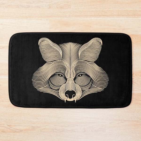 Item preview, outline of a gloomy raccoon designed and sold by si3iy.