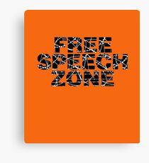 Free Speech Zone Canvas Print