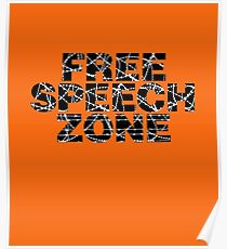 Free Speech Zone Poster
