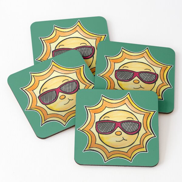 Item preview, Sunshine Wearing Sunglasses Watercolor designed and sold by kmstudio.