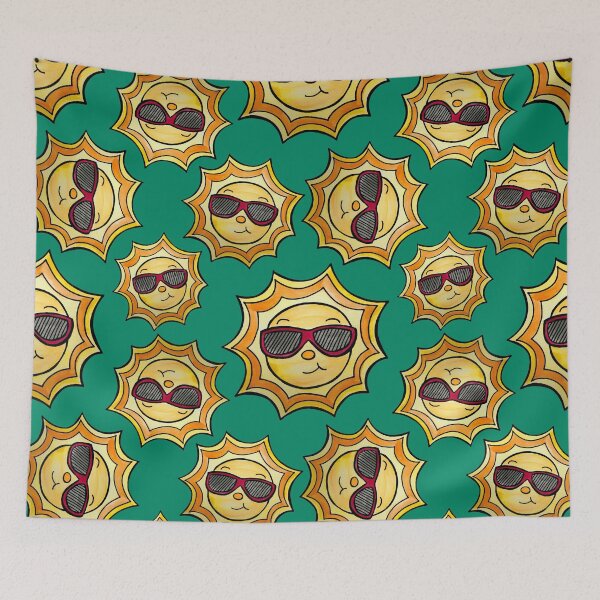 Item preview, Sunshine Wearing Sunglasses Watercolor designed and sold by kmstudio.