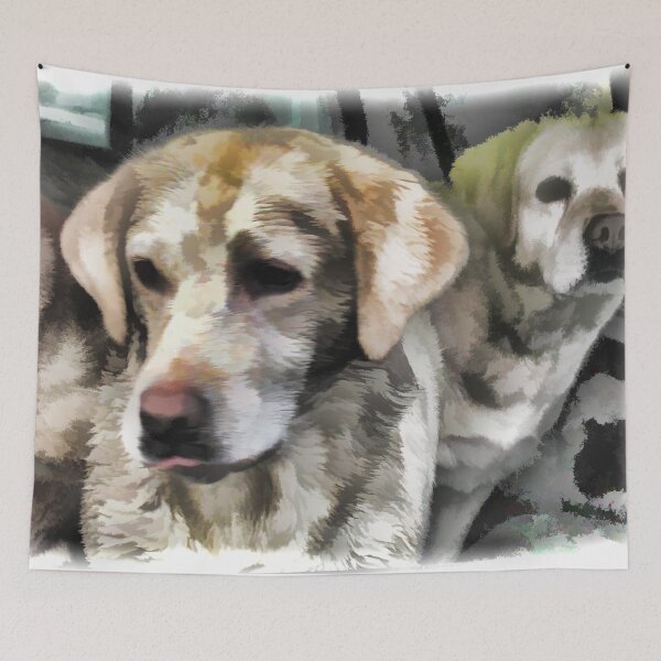 Item preview, Labradors fun in the mud designed and sold by Marlene Watson-Hall.