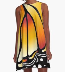 Beautiful Butterfly - Orange A-Line Dress