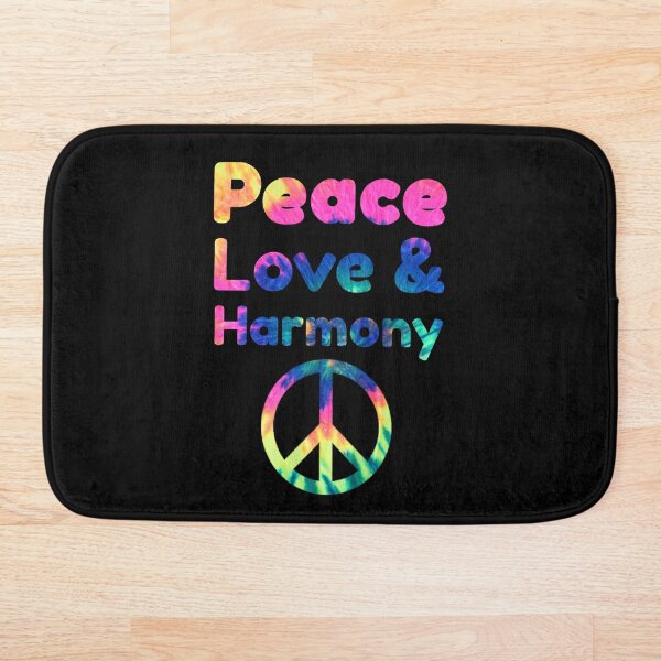 Artikelvorschau, Peace Love & Harmony Tie-Dye (Schwarz) entworfen und verkauft von DesignBy79.