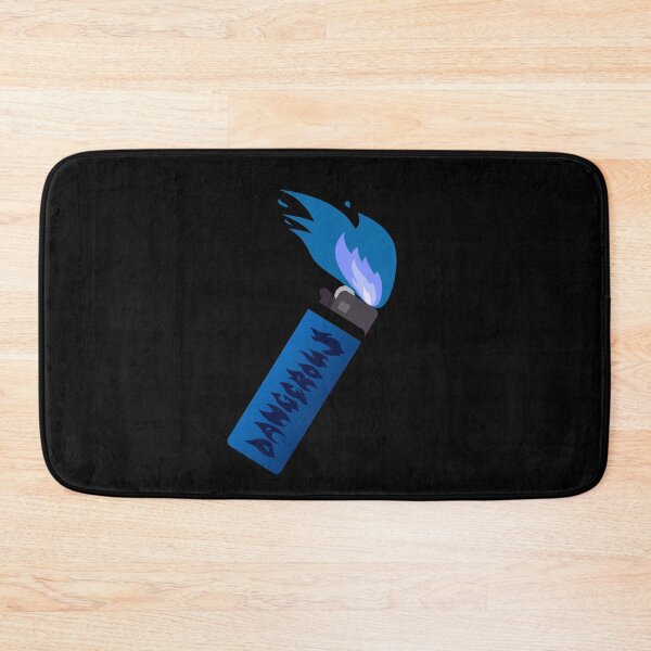 Item preview, DANGEROUS Blue Lighter Big Flame designed and sold by everything4eva.