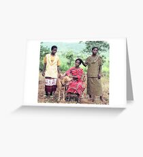 The Kingonsera Women and Simba Greeting Card