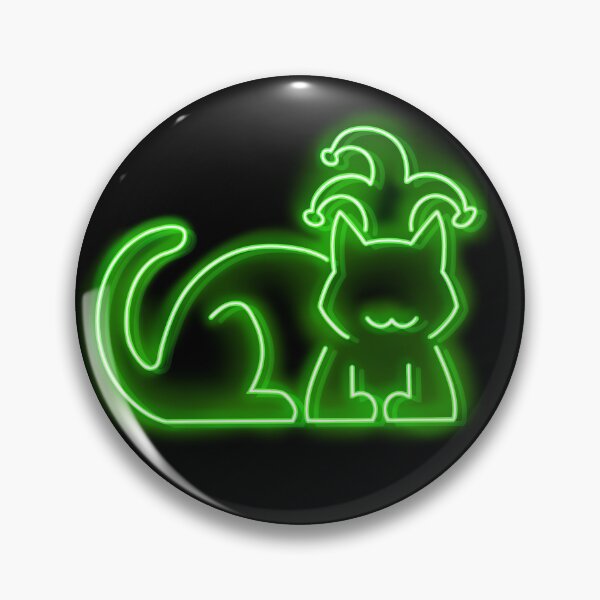 Item preview, Synthfool Neon Cat [Green] designed and sold by xDire.