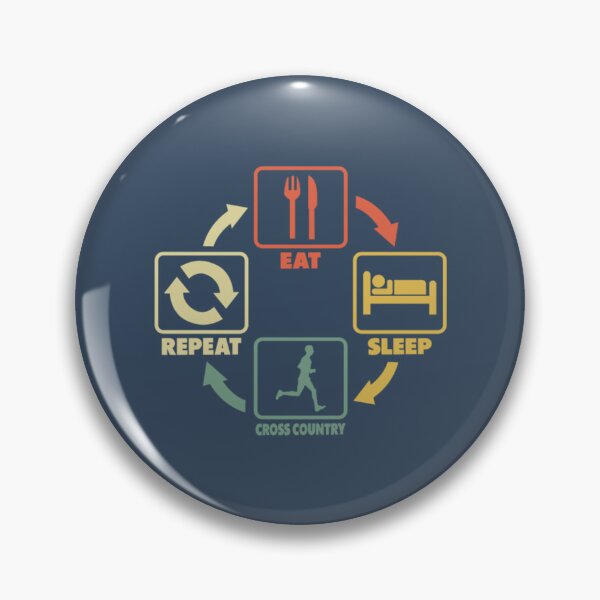 Item preview, Cross Country Running Eat Sleep Repeat Vintage designed and sold by NathanStekelen.