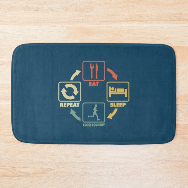 Item preview, Cross Country Running Eat Sleep Repeat Vintage designed and sold by NathanStekelen.