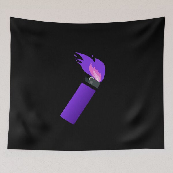 Item preview, Purple Lighter Big Flame designed and sold by everything4eva.
