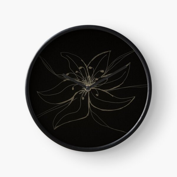 Lilie - Lily black - Blume- Blüte - Blossem Uhr