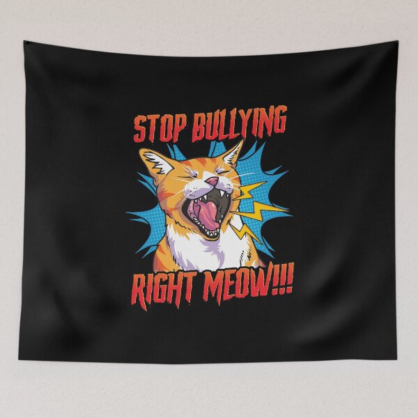 Aperçu de l'œuvre Arrêtez l'intimidation Right Meow Nice Kindness Prevention Anti Bully créée et vendue par Andy8891.