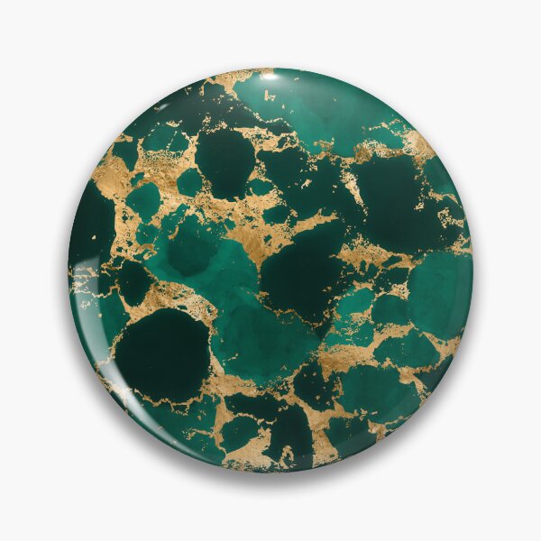 Item preview, Emerald Green and Gold abstract designed and sold by k9printart.