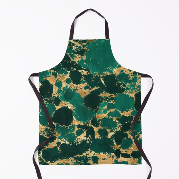 Item preview, Emerald Green and Gold abstract designed and sold by k9printart.