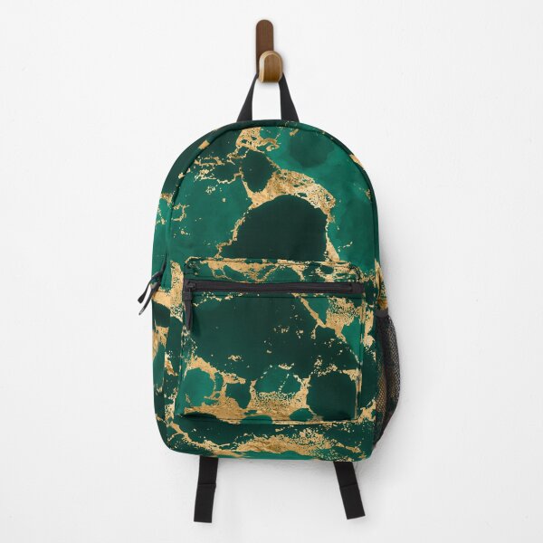 Item preview, Emerald Green and Gold abstract designed and sold by k9printart.