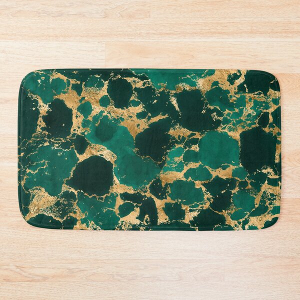 Item preview, Emerald Green and Gold abstract designed and sold by k9printart.