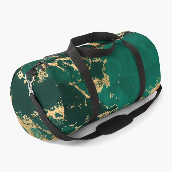 Item preview, Emerald Green and Gold abstract designed and sold by k9printart.