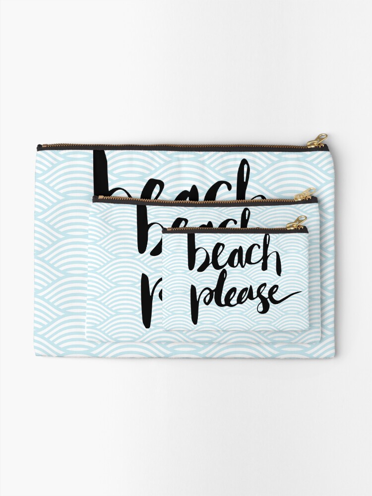 Alternate view of Beach Please Zipper Pouch