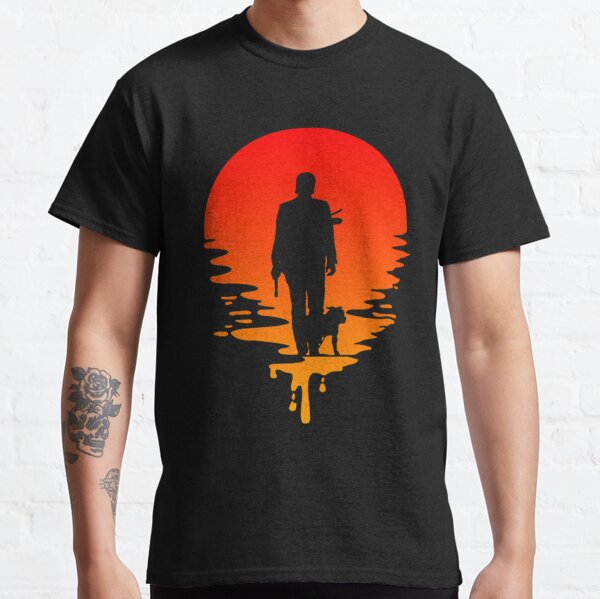 J.Wick and Dog Sunset    Classic T-Shirt