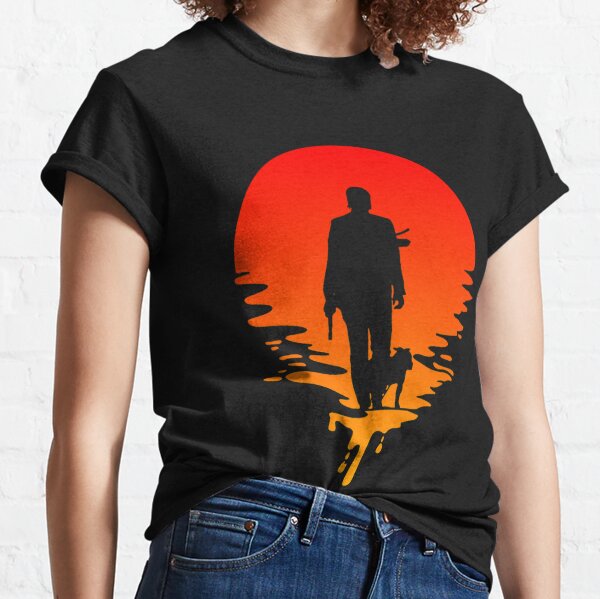 J.Wick and Dog Sunset    Classic T-Shirt
