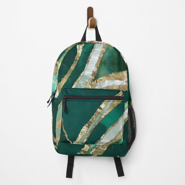 Item preview, Emerald Green and Gold abstract designed and sold by k9printart.