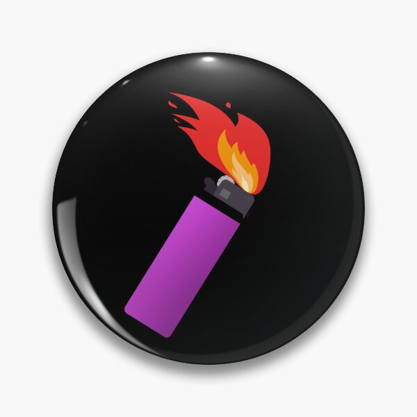 Item preview, Purple Lighter Big Flame designed and sold by everything4eva.