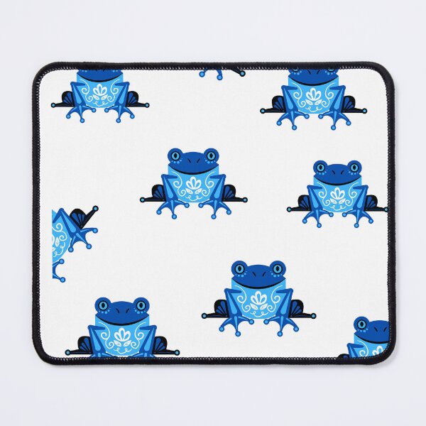 Item preview, Blue Neon Frog Pattern designed and sold by jessypaul027.