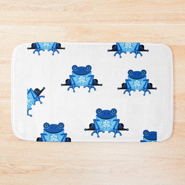 Item preview, Blue Neon Frog Pattern designed and sold by jessypaul027.