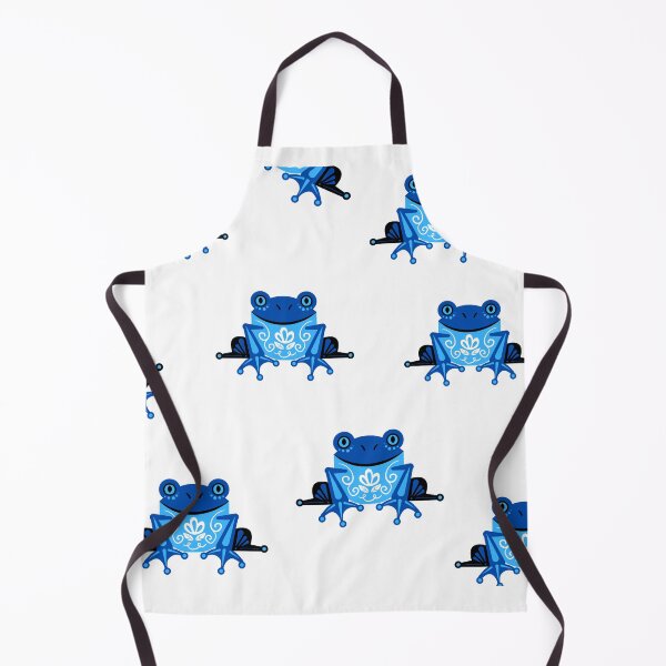 Item preview, Blue Neon Frog Pattern designed and sold by jessypaul027.