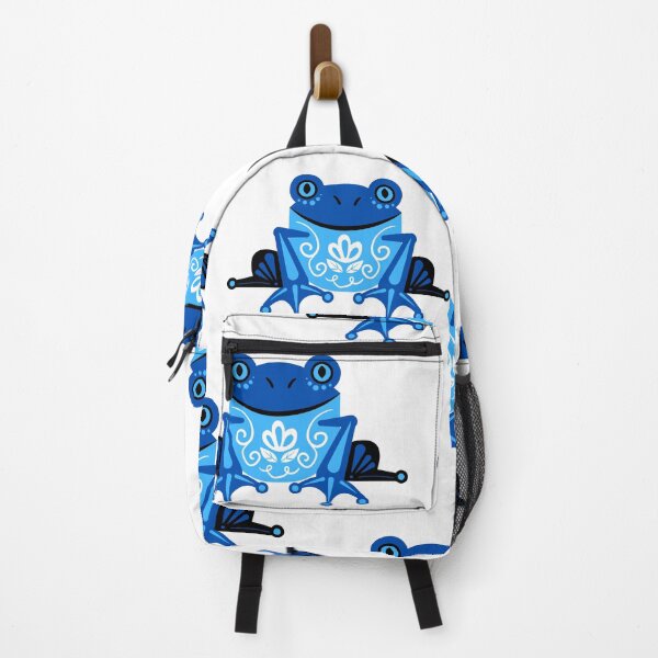 Item preview, Blue Neon Frog Pattern designed and sold by jessypaul027.