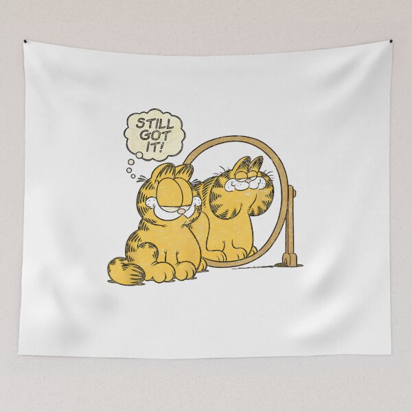 Item preview, Garfield Still Got It Distressed Perfect Gift Fan designed and sold by SimoneKebler.