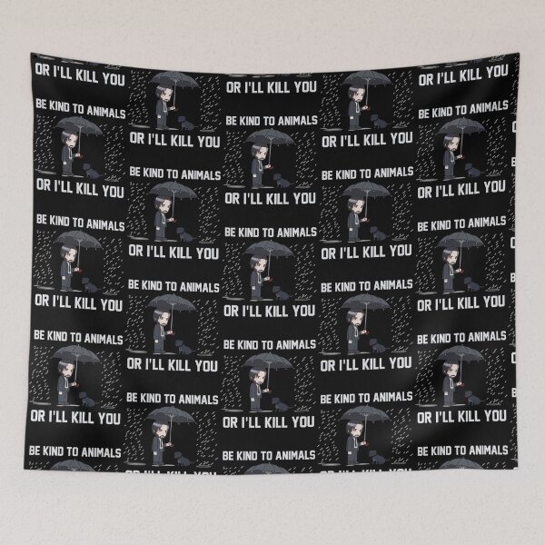 Item preview, Be Kind To Animals Or I_ll Kill You   designed and sold by Shirtrilla.