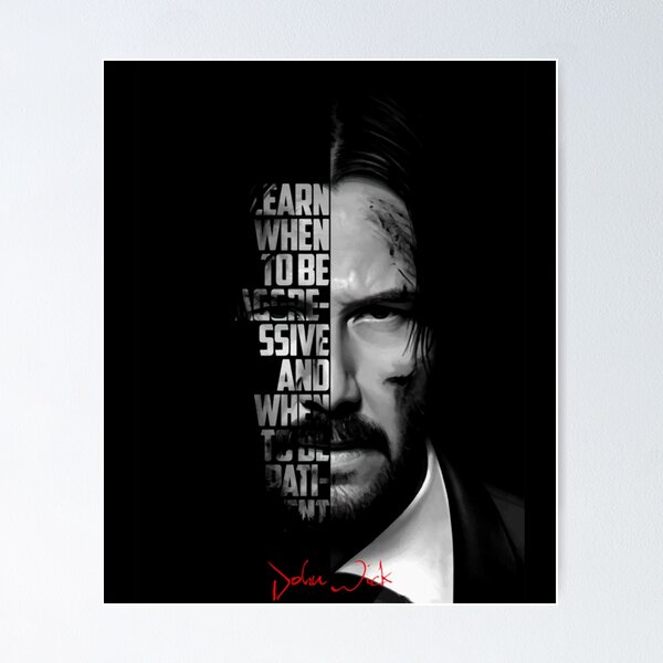 Artikel-Vorschau von Schwarz-weißes John Wick-Zitat, perfektes Geschenk, designt und verkauft von Shirtrilla.