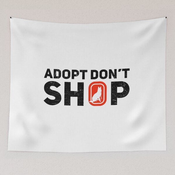 Item preview, Adopt don’t shop designed and sold by Elrcpinta.
