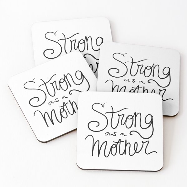 Item preview, Strong as a Mother Calligraphy designed and sold by kmstudio.