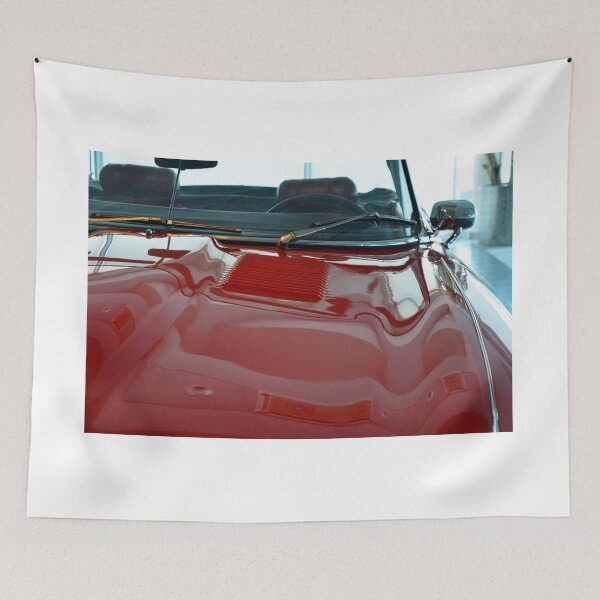 Item preview, Red shining hood of classic car designed and sold by oanaunciuleanu.