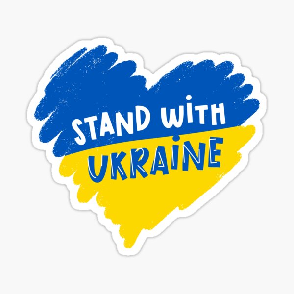 Item preview, Ukraine heart with text "Stand with Ukraine" designed and sold by karetniy.