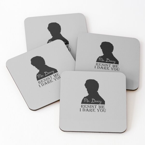 Item preview, Funny Jane Austen Pride and Prejudice Mr. Darcy Romantic Novel Resist Me I Dare You designed and sold by TopTeeShop.