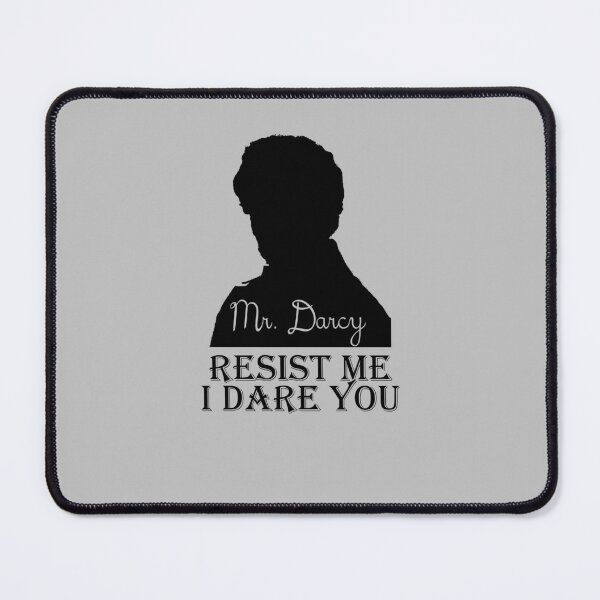 Item preview, Funny Jane Austen Pride and Prejudice Mr. Darcy Romantic Novel Resist Me I Dare You designed and sold by TopTeeShop.