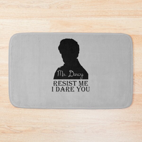 Item preview, Funny Jane Austen Pride and Prejudice Mr. Darcy Romantic Novel Resist Me I Dare You designed and sold by TopTeeShop.