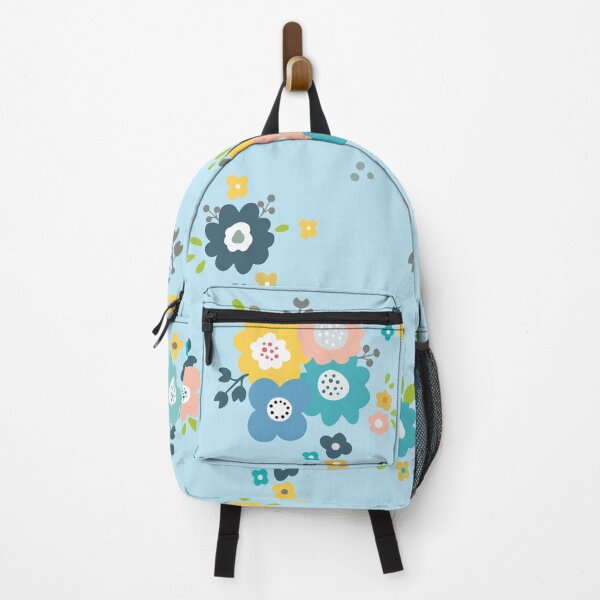 Item preview, Romantic flowers in light blue background designed and sold by bigmoments.