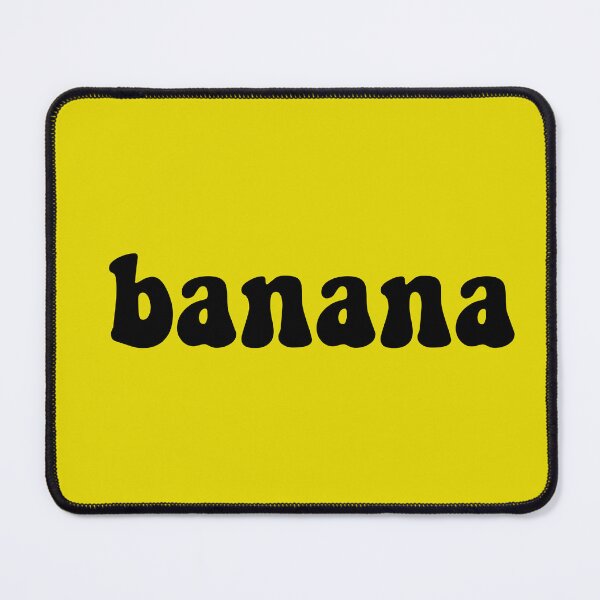 Item preview, Banana Yellow Background And Black Text  designed and sold by ArtBySymone.