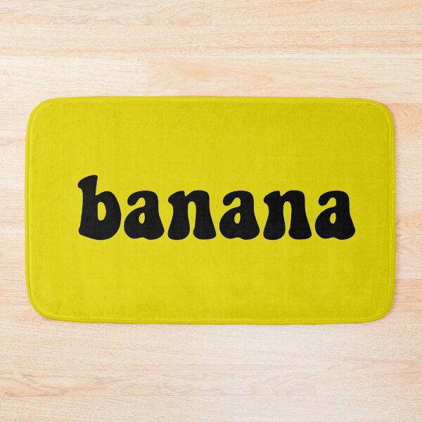 Item preview, Banana Yellow Background And Black Text  designed and sold by ArtBySymone.