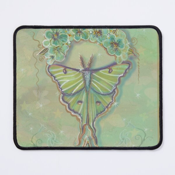 Item preview, Luna moth floral art by Renee Lavoie designed and sold by Renee Lavoie.