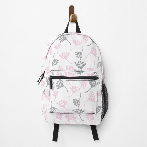 Item preview, Grey and pink dandelion flowers designed and sold by bigmoments.