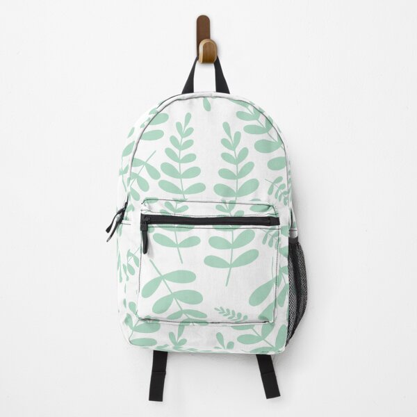 Item preview, Mint leaves pattern on white designed and sold by bigmoments.