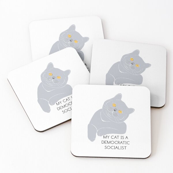 Item preview, Funny cat designs on t-shirts. Perfect gift for cat lovers, especially those whose cat is a democratic socialist. designed and sold by SERGEY OVCHARUK.