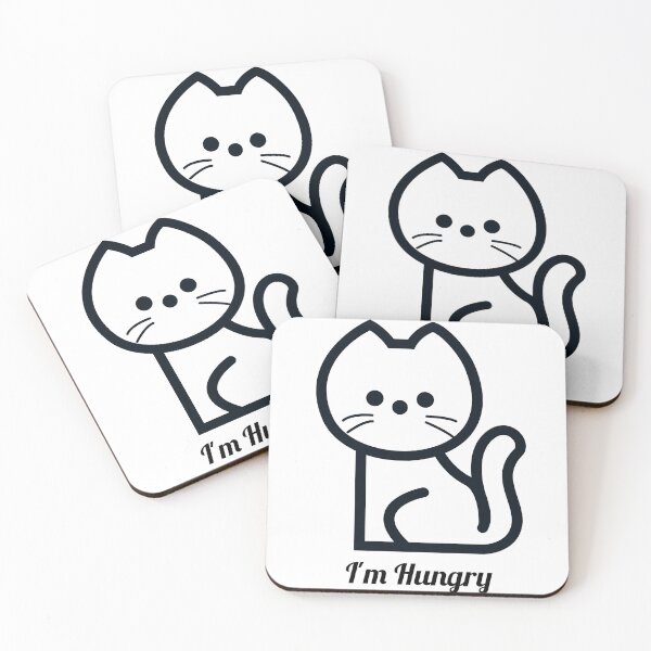 Item preview, Cat with hungry stomach designed and sold by Lovevilla4U.