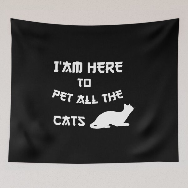Item preview, i'am here to pet all the cats funny tshirt ,gift,birthday designed and sold by illustramanshop.