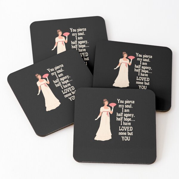 Item preview,  Jane Austen Pride and Prejudice Quotes Romantic Novel You Pierce My Soul designed and sold by TopTeeShop.
